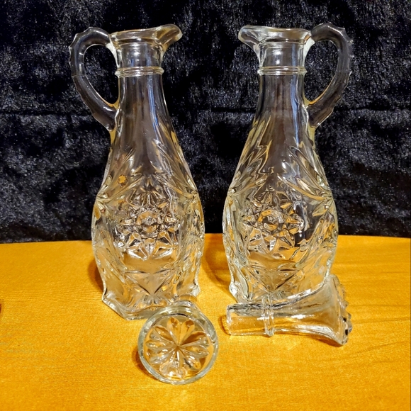 🗝Vtg Anchor Hocking, Star of David & Fan Design Table Service Pieces - Picture 4 of 6